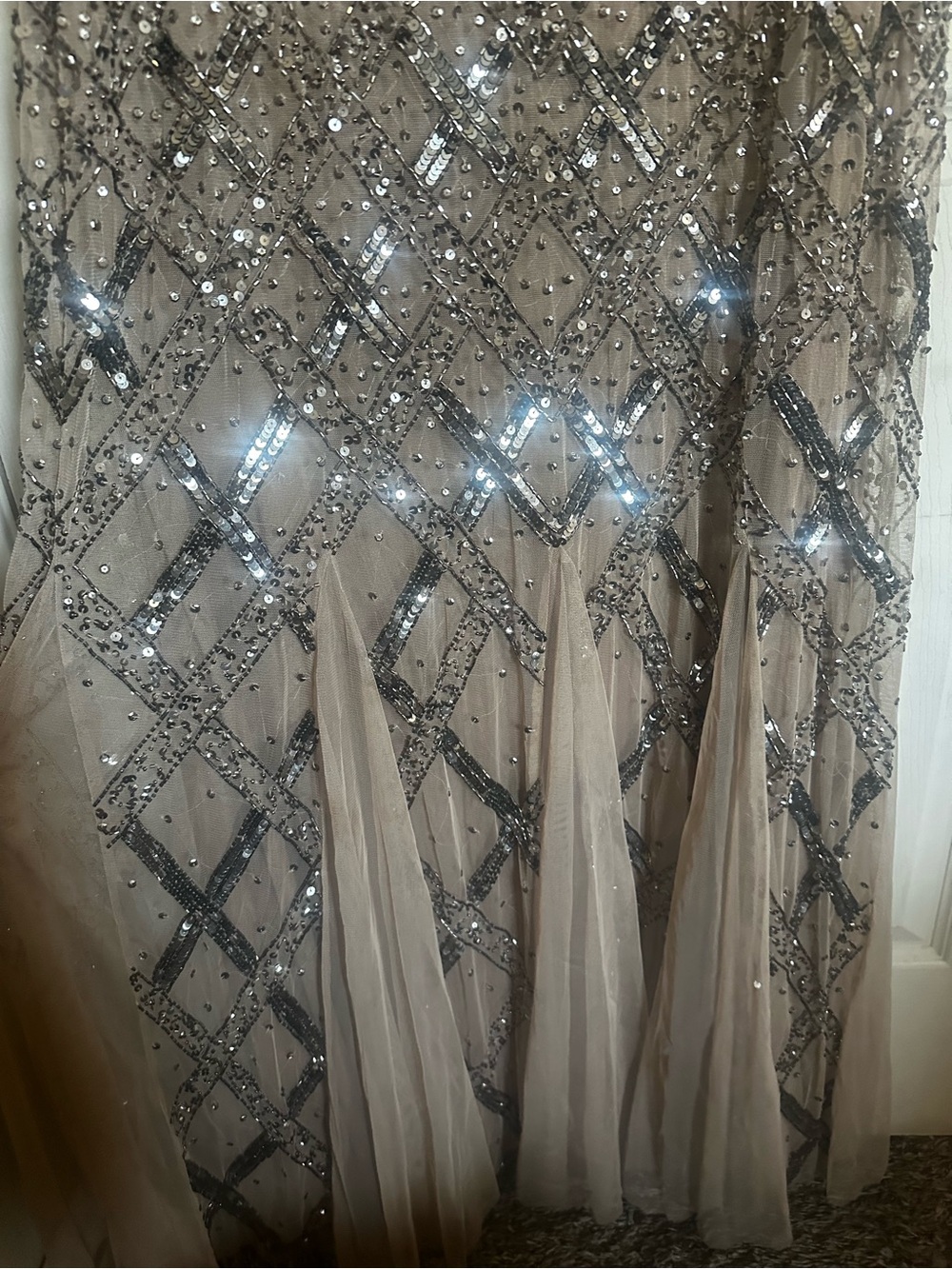 Adrianna Papell  Evening Gown with Sequin Detail size 10 - Picture 14 of 14